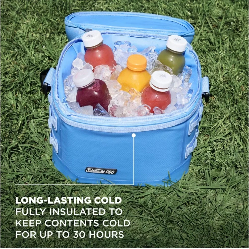 NWT- COLEMAN Cooler: Duffle Bag Bag, Blue, 10.6 qt Capacity, 16 Cans